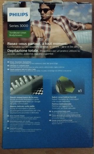 Afeitadora corporal Philips serie 3000 BG3010/15