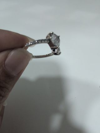 Anillo doble corazón plata