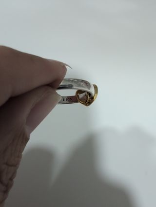 Anillo corazón oro