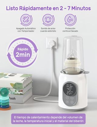 Calienta Biberones 6 en 1, Leche Materna y Fórmula