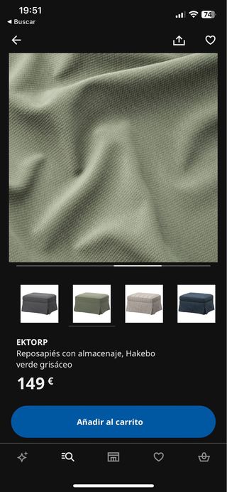 EKTORP ikea reposapiés / puff