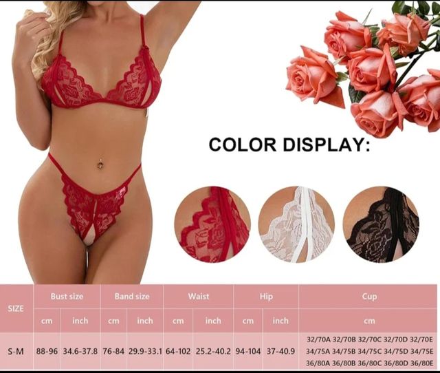 Conjunto morado lenceria.