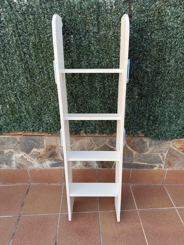 Escalera litera blanca 39x18x139 cm
