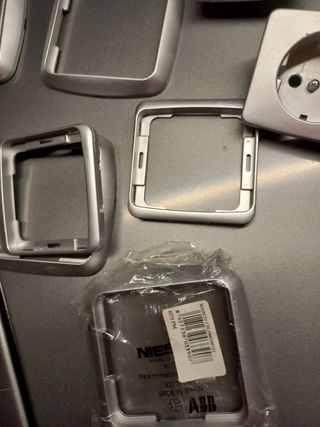 Marco 2 elementos color gris