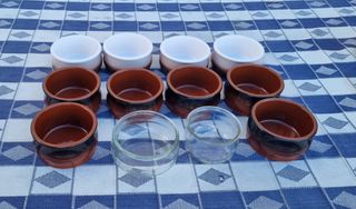 Cuencos para postres 1,50€ cada uno.