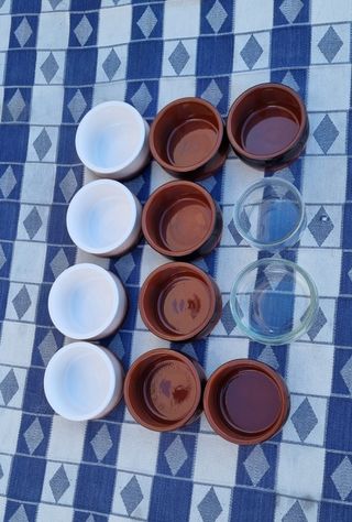 Cuencos para postres 1,50€ cada uno.