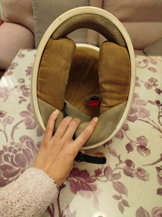 Casco moto rosa chupachups