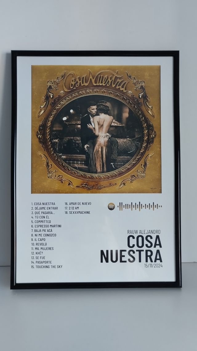 Poster Rauw Alejandro  Cosa nuestra 