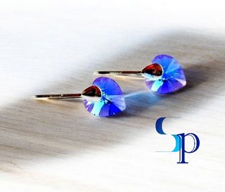 Pendientes plata de ley,  Swarovski elem