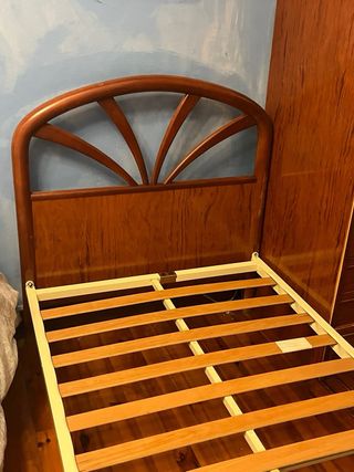 Cama de 90 somier colchon y cabecero