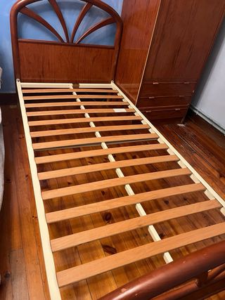Cama de 90 somier colchon y cabecero