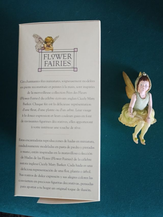 Figura hada+cuadro Cicely Mary Barker