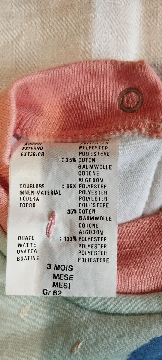 Tutina calda con imbottitura leggera