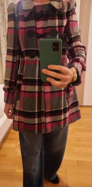 Abrigo de paño entallado