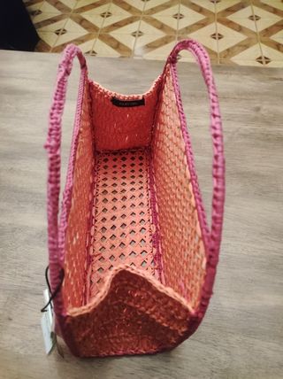 Bolso naranja y rosa de Parfois
