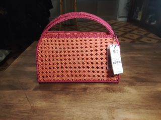 Bolso naranja y rosa de Parfois