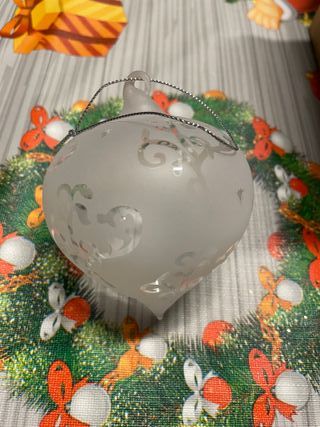 Set 4 palline vetro soffiato