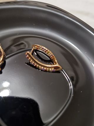 Pendiente bisuteria baño oro