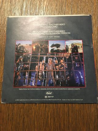 Vinile Tina Turner film Mad Max