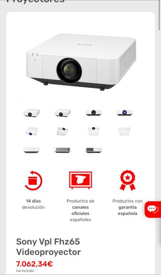 Proyector Sony Profesional