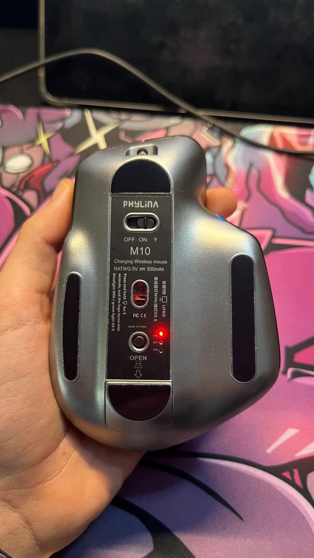 Ratón inalambrico con scroll vertical y horizantal