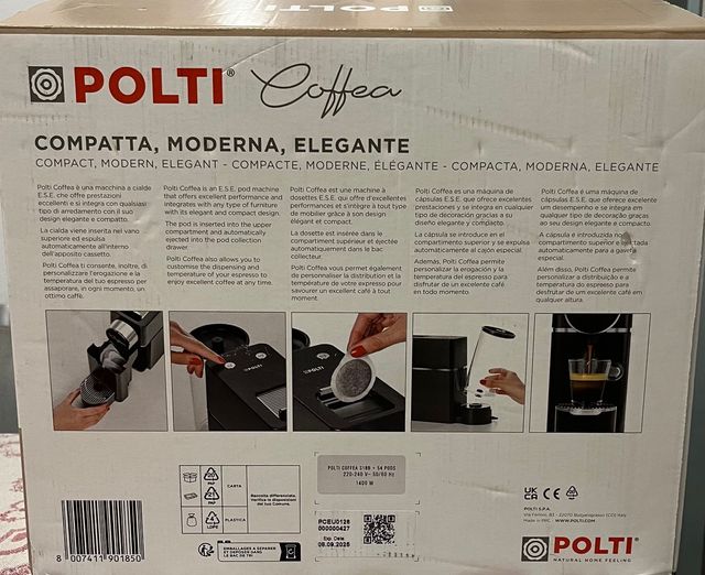 Macchina caffè Polti a cialde E.S.E.