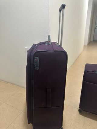 maletas samsonite aubergine cabina y grande 