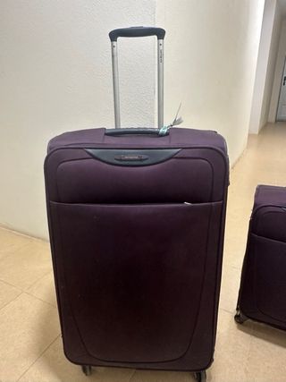 maletas samsonite aubergine cabina y grande 