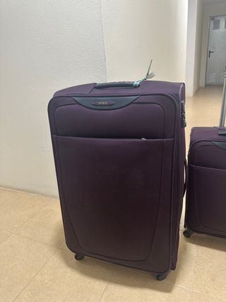 maletas samsonite aubergine cabina y grande 