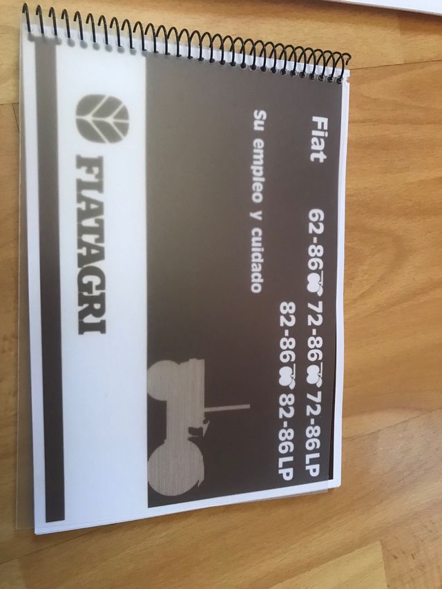 Manual Catalogo tractor Massey ferguson