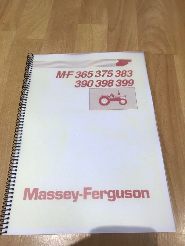 Manual Catalogo tractor Massey ferguson