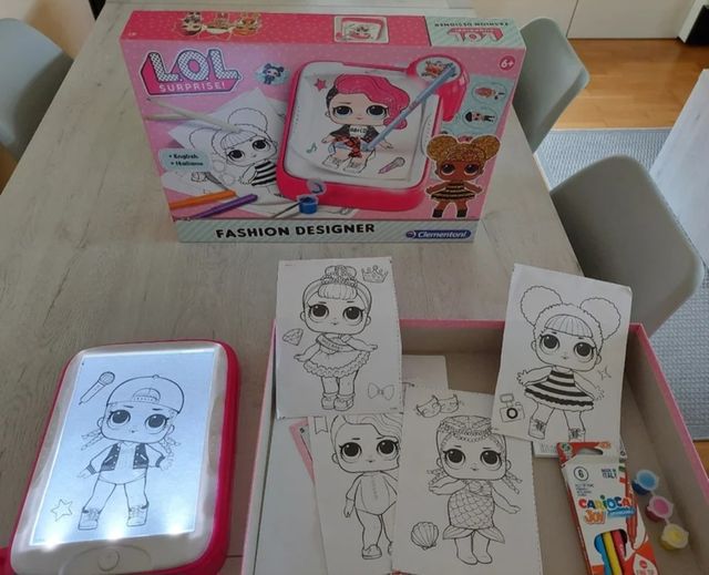 JUEGO DIBUJO Y DISEÑO LOL SURPRISE