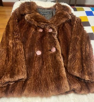 Abrigo de piel Talla S