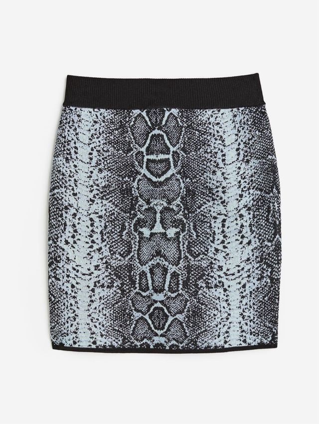 Conjunto falda y top punto jacquard