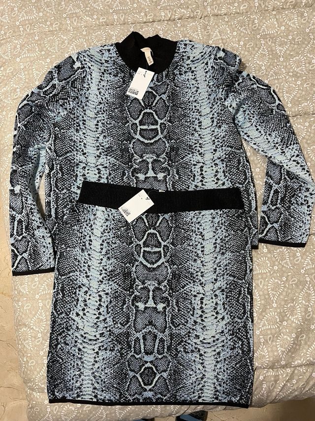 Conjunto falda y top punto jacquard