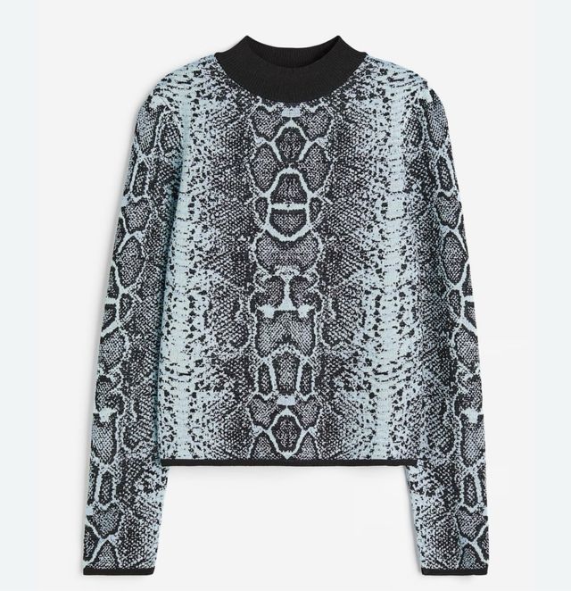 Conjunto falda y top punto jacquard