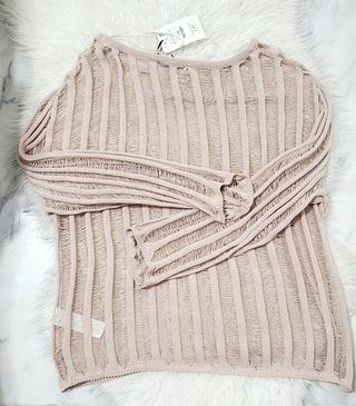 Jersey transparente de hilos. Pull&Bear. Nuevo