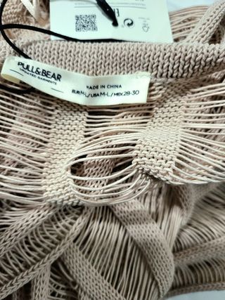 Jersey transparente de hilos. Pull&Bear. Nuevo