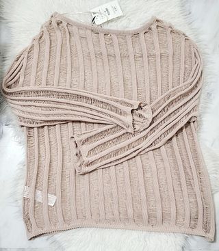 Jersey transparente de hilos. Pull&Bear. Nuevo