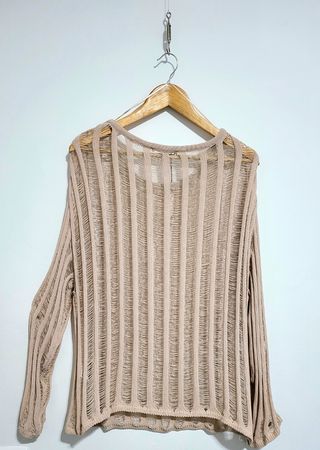 Jersey transparente de hilos. Pull&Bear. Nuevo