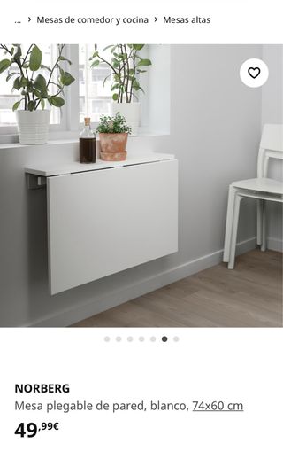 Mesa plegable ikea
