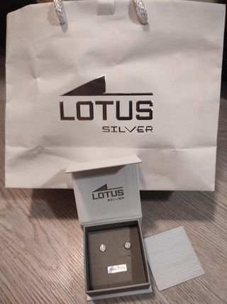 Pendientes Lotus circonitas Swarovski