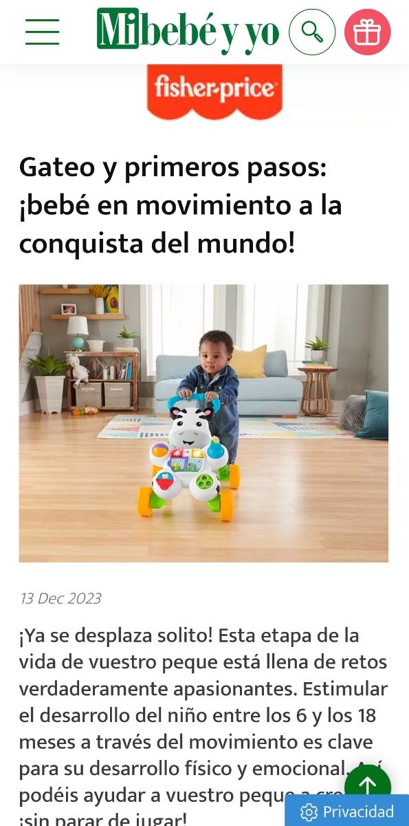 Fisher Price Correpasillos Primeros Pasos Andador Correpasillos