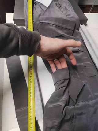 Vestaglia uomo tg 50, pura seta grigia