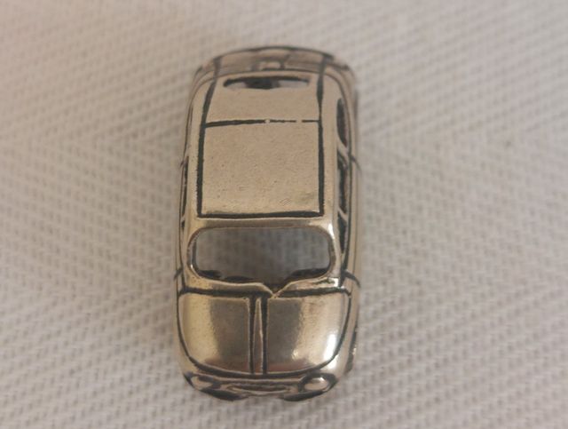Coche Fiat 500 plata de Ley