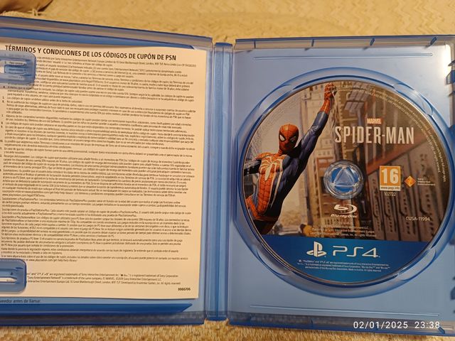 Spiderman ps4 edición juego del año