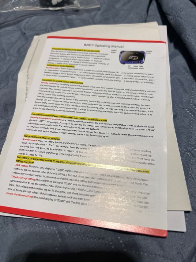 Calentador de aire diesel