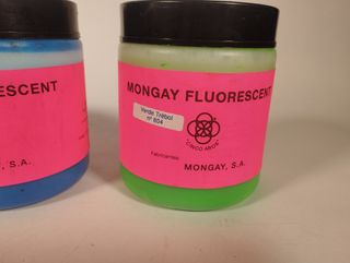 3 color y blanco pintura fluorescente base ag