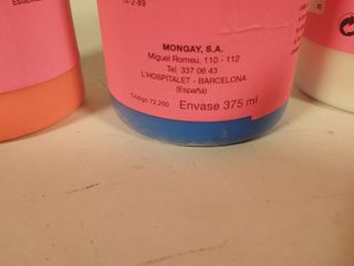 3 color y blanco pintura fluorescente base ag