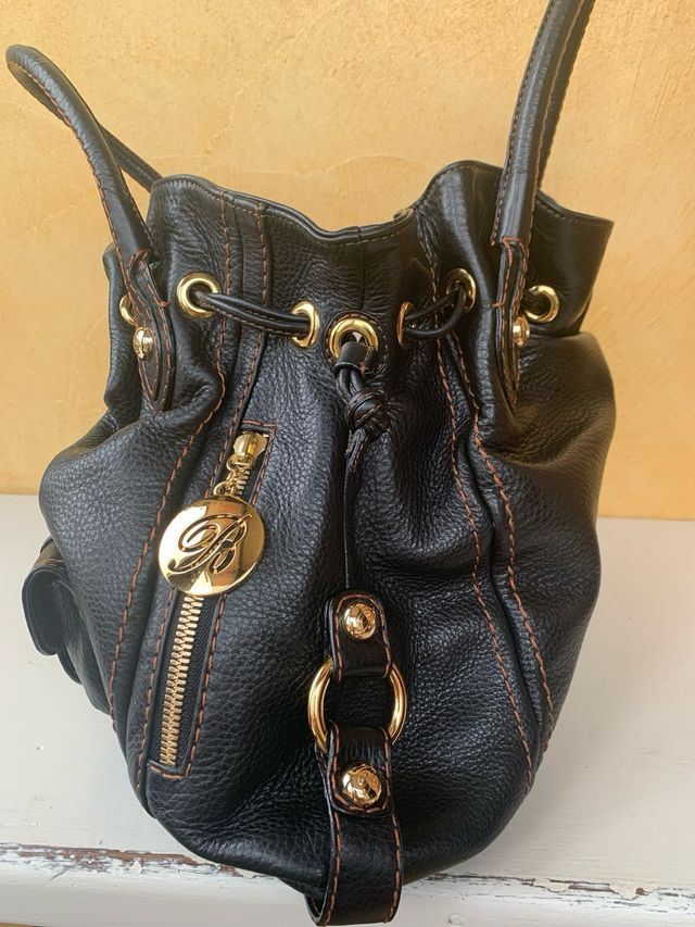 Borsa Blumarine nera  in vera pelle 